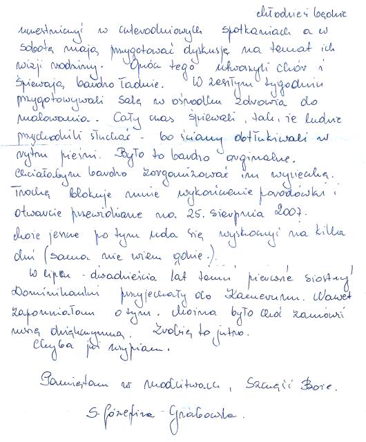 [list siostry misjonarki]