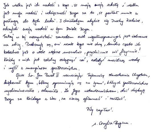 [list od siostry Cecylii Rypiny z&nbsp;Rwandy, str. 2]
