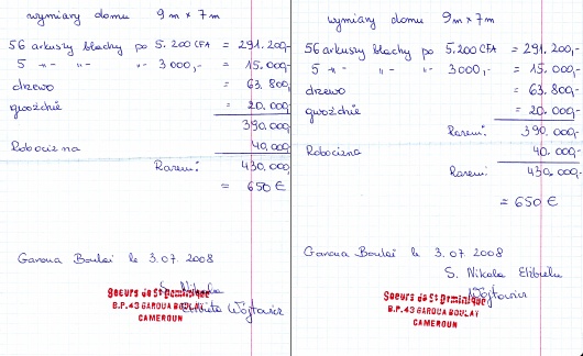 Nowe dachy dla rodzin w Garoua Boulai Nowe dachy dla rodzin w Garoua Boulai
