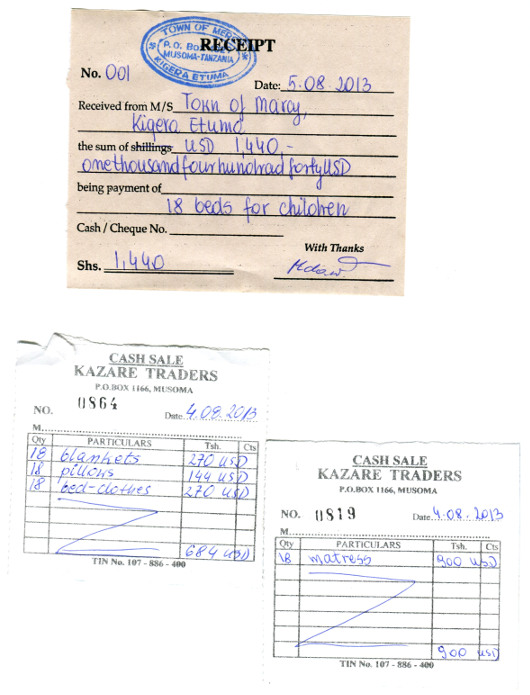 Łóżka dla sierocińca w Tanzanii Łóżka dla sierocińca w Tanzanii