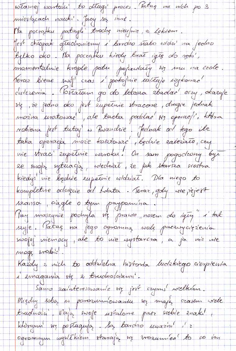 [list z Rwandy od siostry misjonarki]