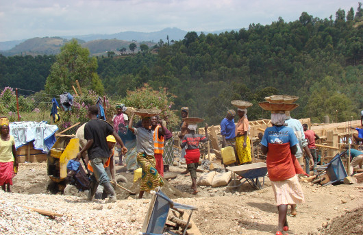Budowa szkoły zawodowej dla niewidomych w Kibeho