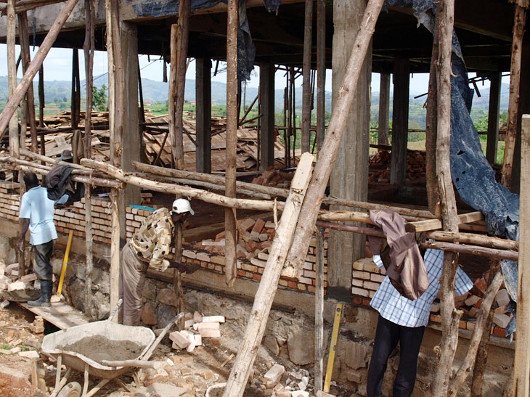 Budowa szkoły zawodowej dla niewidomych w Kibeho